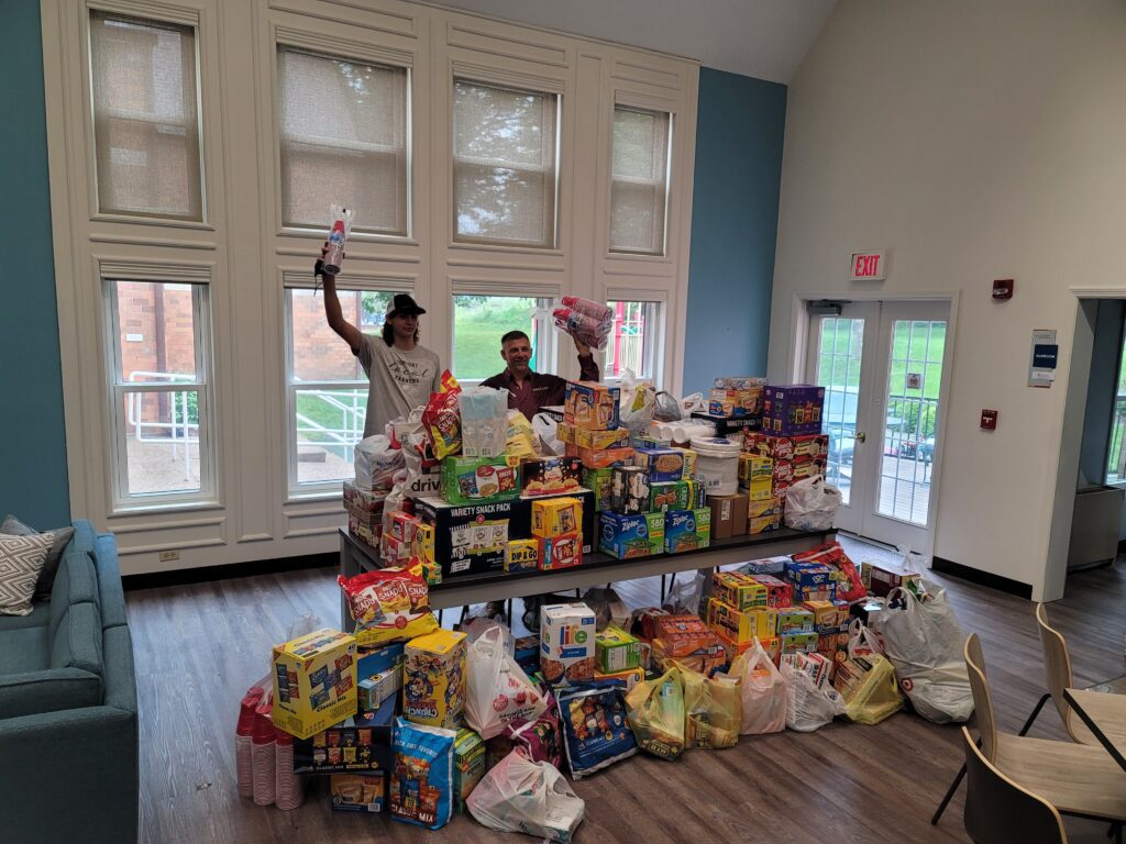 Photo of large donation of items
